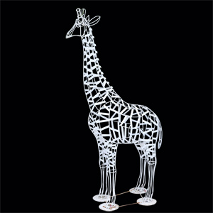 metal giraffe statue